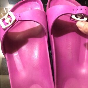Birkenstock Madrid EVA Slide Sandals in Bright Fuchsia
